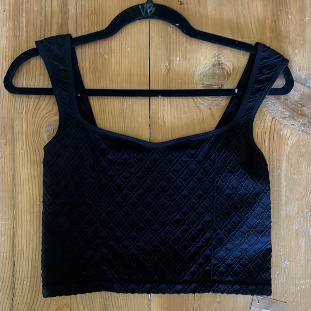 Black Crop Top - Picture 2 of 3